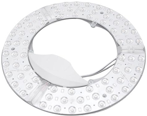 Syrisora Module Lumineux LED du Ventilateur de Plafond, luminosité Réglable, Conception D'attachement Magnétique, Gradin à Trois Couleurs pour la Lumière du Ventilateur de Plafond (72W)