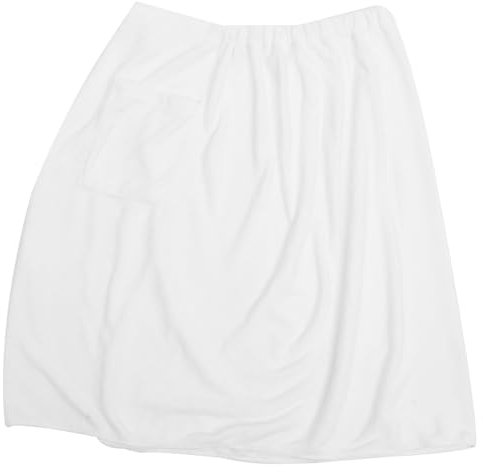 BEBEMOKO Toalla de Envolvente de Microfibra Ultra para SPA Botón Absorbente para Ducha y Sauna Blanca