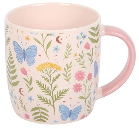 Something Different Wholesale Luna Bloom Floral Print Mug | Fine Bone China | 9.3x12.3x8.8cm