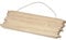 Creativ 57608 1-teiliges Holzschild mit gezackten Kanten, beige, 16 x 5,5 cm
