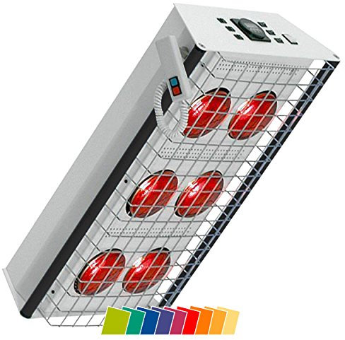 Rotlichtstrahler TGS Therm 6 Wandmodell, Infrarotwärmestrahler inkl. Dimmer