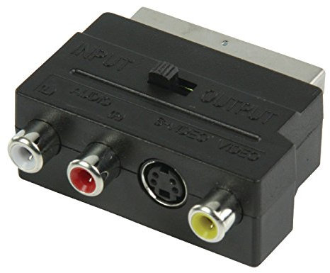 Valueline VLVP31902B adaptateur et connecteur de câbles SCART SCART/S-Video/3 x RCA Noir