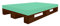 Dibapur PALETTENKISSEN MATRATZENKISSEN (120x80x8 cm, Türkis) Mit Kunstleder flammhemmend MVSS 302 - UV stabilisiert Schaumstoff FÜR EUROPALETTE - RG40/60 FEST-