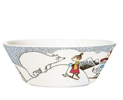 Arabia Finlandia Moomin Winter Bowl - Esquí 2014