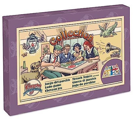 Cayro - Juego de Mesa Parchís - Estilo Vintage - Juego Clásico para Jugar con Familia y Amigos - 2 o + Jugadores