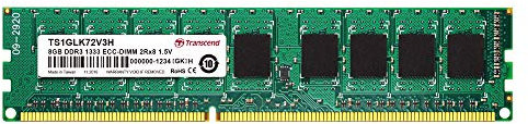 Transcend TS1GLK72V3H - Memoria RAM de 8 GB (240 Pin DIMM, DDR3 SDRAM, 1333 MHz, CL9)