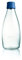 Retap ApS Grande Bouteille d'eau en Verre Borosilicate 0,8 Litre, Noir foncé, 0.8 / Large