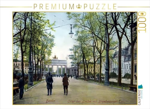 CALVENDO Puzzle Brandenburger Tor in Berlin 1909 | 1000 Teile Lege-Größe 64 x 48 cm Foto-Puzzle für glückliche Stunden