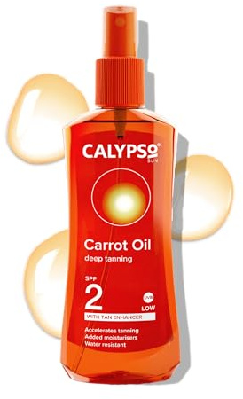 Calypso Carrot Oil Deep Tanning Spray with SPF2, 200 ml