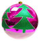 Kugel Weihnachtsbaum 20 cm violett