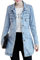 sandbank Women's Cute Slim Fit Lightweight Jean Denim Cotton Jacket Coat Outwear Light Blue 2XL