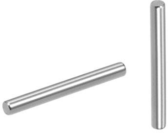 sourcing map Dübel, 2 mm x 18 mm, 304 Edelstahl, für Regale, silberfarben, 20 Stück