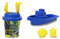 Jamara 410134 Batman - Set de Cubo de Arena, 7 Piezas, con Licencia Oficial, Pala, 2 moldes, Barco, colador de Arena, Color Azul