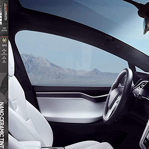 Motoshield Pro Premium 2mil Ceramic Window Tint For Auto - 30 Inches x 10 Feet (75%) [99% Infrared Heat Reduction/Blocks 99% UV] Window Film Roll