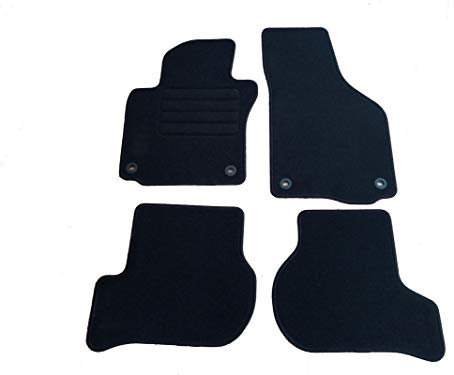 Accesorionline Fußmatten für BMW Serie 5 Touring 2010 – 2013 Original Maße und Befestigungen + Verstärkung im Fersenbereich – Fußmatten F11