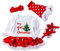 Winmany Neonate Pagliaccetto di Natale Tutu Vestito Fascia Scaldamuscoli Scarpe Set (Albero, 3-6 Mesi)