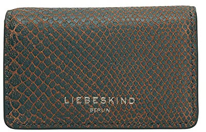 Liebeskind Berlin Chelsea Snake Cardie Geldbörse, Dark Forest, Extra Small (HxBxT 7.4cm x11.2cm x2.5cm)
