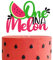 One in a Melon Cake Topper Glitter Watermelon cake Topper Watermelon Themed Kids Party Supplies Decorations for Baby Shower,1st Birthday Party Cake Decor Girl’s Birthday