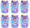 XVZ Solar Lights for Outdoor Hanging, 6 Pack Solar Mason Jar Lights Waterproof Lantern for Outdoor Table Patio Balcony Decoration (Multi-Colour)