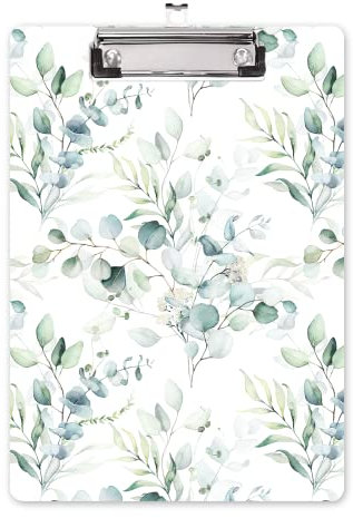 Hongri Klemmbrett aus Holz, modisches Design, Klemmbrett für Klassenzimmer, Studenten, Lehrer, Frauen, Kinder, niedliches individuelles Muster, Standard-Buchstabengröße 22,9 x 31,8 cm, mit niedrigem