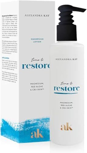 Green People Alexandra Kay Magnesium Body Lotion, 200ml | Natural, Organic Magnesium Moisturiser, Scent with Essential Oils, Organic Magnesium Body Lotion, Vegan, Cruelty Free