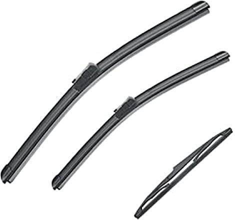 CRILI Juego De Escobillas Limpiaparabrisas Delanteras Y Traseras, para O&Pel para Astra J 2009-2015 Juego De Escobillas Limpiaparabrisas Delanteras Y Traseras