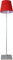 Unilux Lampadaire Ambiance Lumi Led Abat-Jour Rouge