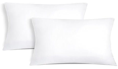 Aitsse- Relleno de Cojín de Fibra Hueca Siliconada de Alta Recuperación 2/4/6 Unidades, Suave, Mullido, Antialérgico. Cojín Decorativo para Casa, Dormitorio, Salón o Coche. (2, 30x50cm)
