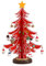 Albero di Natale per bambini, ornamento in legno per albero di Natale per la decorazione della tavola, albero di Natale con ciondolo per la decorazione della casa