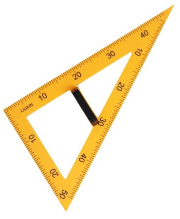 Colcolo Große Zahlen-MatheLineal, Dreieck, große MathematikAusrüstung für Zeichnungen, schwarze Tafel, Klassenzimmer, Schule, Büro, 60-Grad-Dreieck