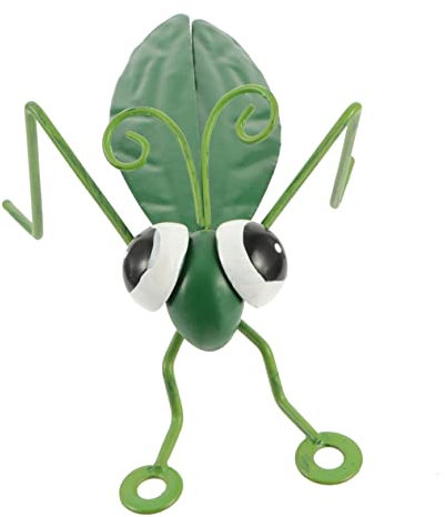 POPETPOP 1stück Realistische Heuschrecke Dekofigur Aus Eisen Für Garten Und Terrasse Detailreiche Simulation Lebendige Gartenornamente Für Außen Und Innendekoration