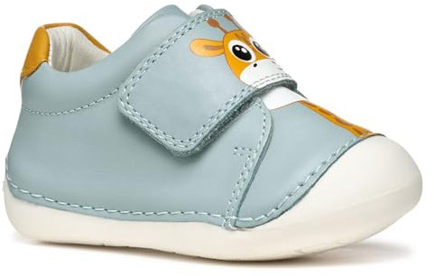 Geox Baby-Jungen B TUTIM C Sneaker, Sage/Ochreyellow, 23 EU