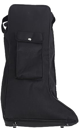BAFOVY Stiefeltasche Reitstiefel,Turniertasche Stiefeltasche Tragbarer schwarzer wasserdichter Stiefeltasche mit Griff aus Oxford-Stoff und Leder für Cowboystiefel Schneestiefel für Stiefel Schuhe