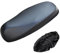 IOURVYA Wasserdichter Ledersitzbezug Universal Motorrad Sitzabdeckung Kissenbezug Schutz Sitzbank Sitzkissen mit Gummiband Moto Roller Kissenbezug (XL) Schwarz