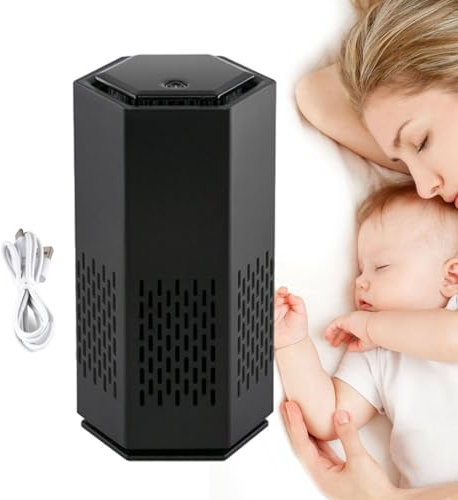 Air Purifier For Car, Pet Odor Remover Air Purifier With LED Lights, Car Accessories Air Purifier For Hotel, Bedroom, Traveling, RV