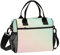 Amooorous Mojito isolierte Lunchtasche mit Tasche, Kühltasche mit Schultergurt, Herren-Lunchbox für Arbeit, Teenager, Outdoor, Blush and Blue