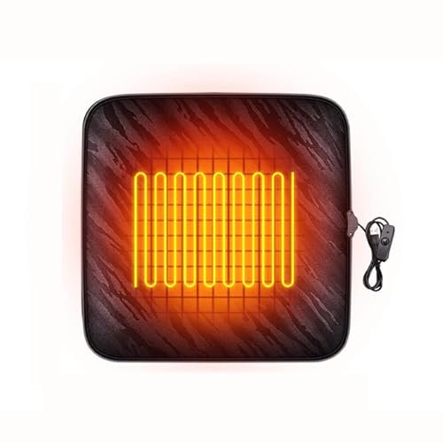 WXJHNYBS USB Heizauflage Autositz, USB Stromschutz Sitzauflage Auto Beheizbar Rutschfester Komfort Autositzbezuege Mit Heizung für Reisen Geeignet 1 Stück