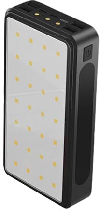 Solar Power Bank - 50000mAh Wireless Solar Panel Charger, Portable Travelling Charger Bank | Waterproof Solar Battery Bank with LED Flashlights, High Capacity Solar Charger for Phones Hiking Camping