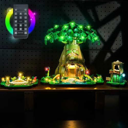 Remote Control Light Kit Compatible with Lego 77092 Great Deku Tree 2-in-1 (No Model), Led Light Set for Great Deku Tree 77092 Creative Toys