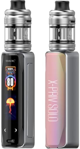 SMOK X-PRIV Solo 80W mit TF-D Tank Kit E-Zigarette Nikotinfrei Farbe Pink