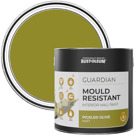 Rust-Oleum Green Guardian Mould Resistant Wall Paint - Pickled Olive 2.5L
