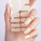 DANNI & TONI Halb ausgehärtete Gel Nagelfolien (Velvet Nude) Nackt einfarbig Glänzend uv Gel Nagelfolie Nagelsticker Nageldesign Selbstklebend Wraps 28 Aufkleber