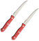 Holibanna 2 Piezas cuchillo occidental filetes cuchilla inoxidable parrilla deber cocinas herramienta multifunción bread knife gadget de cocina suministro de cocina Palo de rosa Light Brown