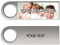Clé USB Personnalisée, Clé Mémoire Personalisée avec Photo et Texte, Clé USB en Boîtier Métal avec Design à Rotule, Protection par Mot de Passe (A, 32, GB)