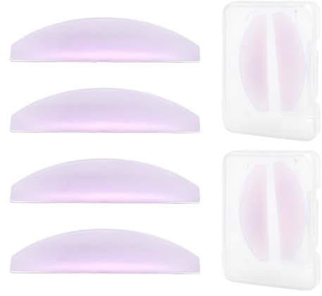 4 Stück Wimpernlifting Pads Rose Ultradünn Silikon Lash Lifting Lift Pads | Lash Lift Pads Selbstklebend Wimpern Lifting Pads Nur für Perming Nr. 1 Wiederverwendbar Silikonpads Wimpernlifting