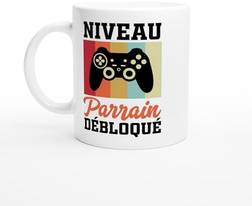 PassionCadeau Mug Niveau parrain débloqué