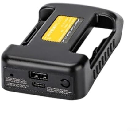 USB Battery Adapter for Dewalt 18V for Outdoor Activities and Job Sites (Black)
