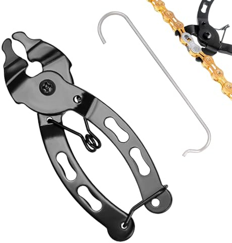 ZenithQuest Mini Bike Chain Plier, Carbon Steel Bicycle Chain Quick Link Tool, 2-in-1 Open & Close Master Link Pliers, Portable Lightweight Cycling Repair Tool for Road & Mountain Bikes