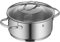 WMF Provence Plus Kochtopf klein 20cm, Glasdeckel, Bratentopf Induktion 2,5l, Cromargan Edelstahl poliert, unbeschichtet, backofengeeignet