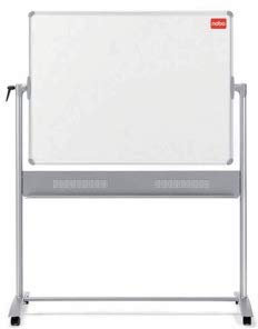 Nobo Dreh-Magnettafel Classic Mobil Stahl Aluminiumrahmen 120x90cm weiß